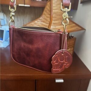 KMM & Co. Mini Crossbody Bag with Skull Charm